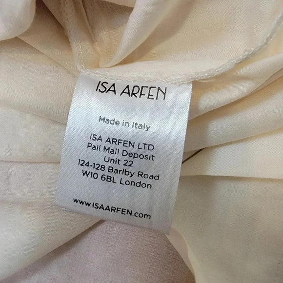 Isa Arfen Linen Mini Dress 10 Orange - Picture 10 of 11